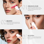 Bayfree 3 Pcs Makeup Cream Contour Stick Set, Highlighter Stick & Bronzer Stick & Blush Stick, Long Lasting, Natural Face Contour, Dewy & Matte Finish, Multi Stick Trio For All Skin