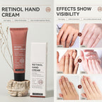 Retinol Hand Cream Firming Anti-Aging Hand Lotion with Collagen, Retinol Moisturizer for Aging & Dry Cracked Hands, Care & Protects Skin, Nails & Cuticles(1pc)