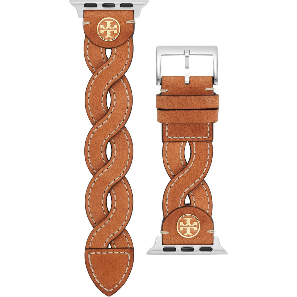 Tory Burch Women'S Braided-Leather 38/40/41/42Mm Band For Apple Watch®