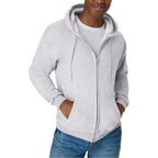 Hanes Men'S Zip-Up Hoodie, Ecosmart Fleece Full-Zip Hoodie For Men, Hooded Sweatshirt