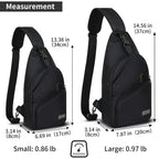 Crossbody Sling Bag Men Women, Casual Shoulder Backpack, Chest Daypack Satchel For Hiking Travel