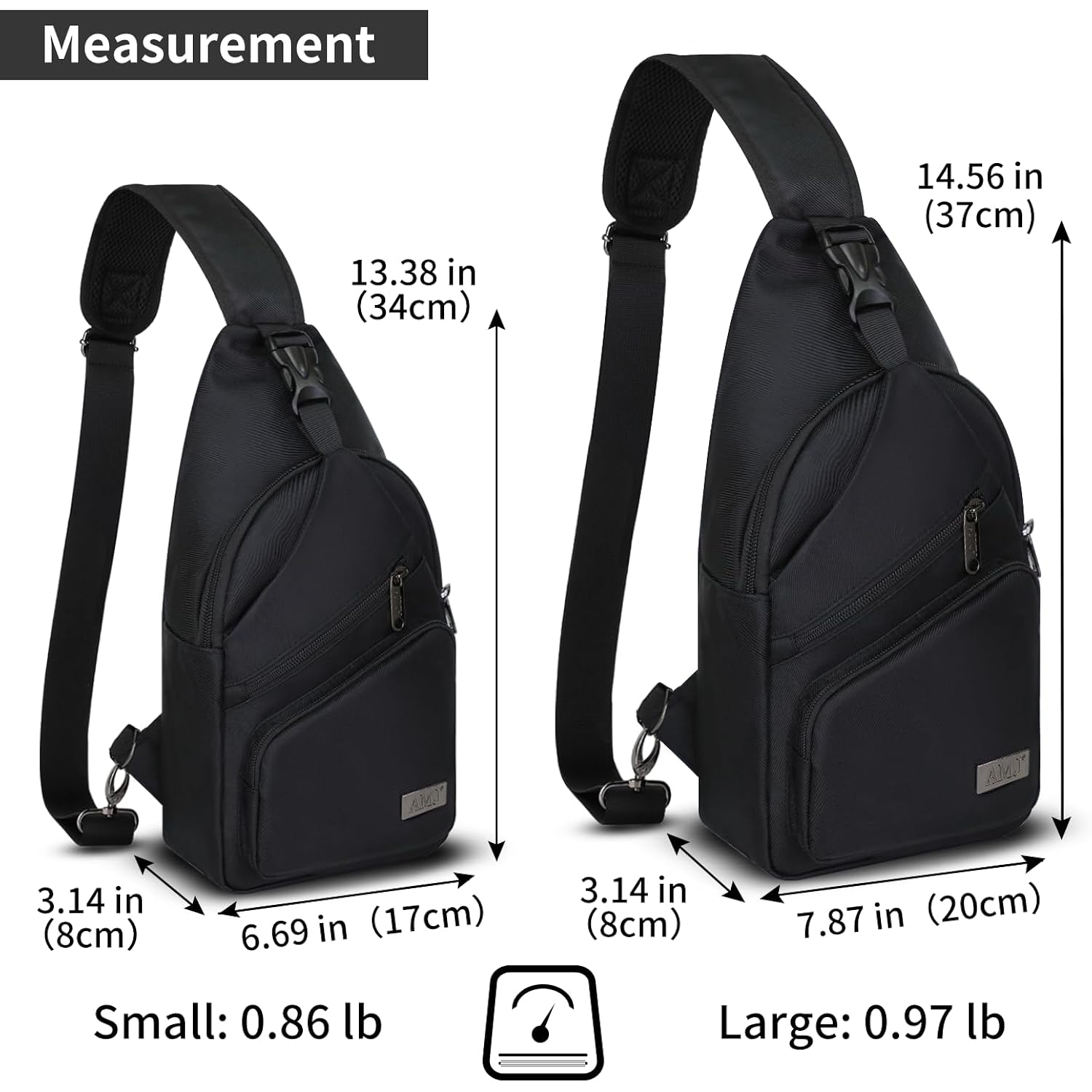 Crossbody Sling Bag Men Women, Casual Shoulder Backpack, Chest Daypack Satchel For Hiking Travel