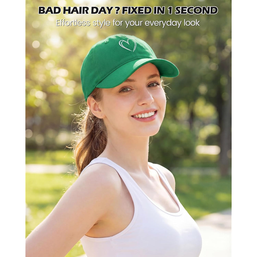 American Trends Womens Baseball Caps Cute Heart Dad Hat, Adjustable Cotton Unisex Cap For Workout, Golf & Everyday Wear