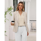 Womens Sleeveless Button Down Business Casual Work Tank Tops Summer Dressy Pleated V Neck Dress Shirts Blouses 2026