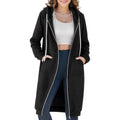 Ablanczoom Womens Long Zip Up Hoodies Comfortable Fleece Fashion Sweatshirts 2026 Casual Jackets With Pockets