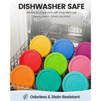 Mimore Soda Can Lids, 9 Pack Silicone Can Covers For Soda Standard Cans | Keeps Carbonation Fresh, Pressure Vent Design, Airtight Fit, Easy Snap On/Off, Food-Grade Silicone, Dishwasher Safe
