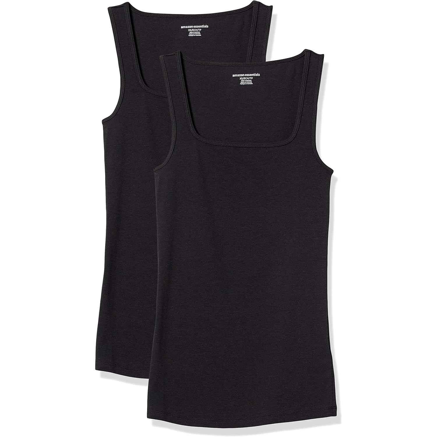 Amazon Essentials Women'S Slim Fit Square Neck Tank Top