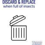 Terro T518 Fly Magnet Indoor Housefly, 8 Count Pack, Sticky Fly Trap Indoor Hanging