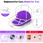 Hat Washer Cage For Washing Machine – Baseball Cap Cleaner Rack For Washer & Dishwasher, Structured Cap Shaper & Protector For Hats – 1 Pack (Assembly Required)