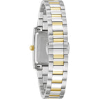 Bulova Ladies' Classic Diamond Two-Tone Stainless Steel 3-Hand Quartz Watch, Rectangle