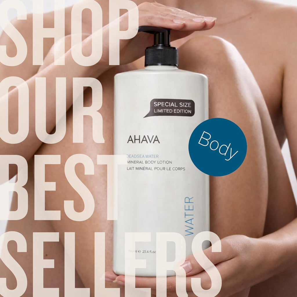 AHAVA Dead Sea Water Mineral Foot Cream - Nourishes & Hydrates Dry Soles, Prevents Cracks & Irritations, with Witch Hazel Leaf, Osmoter blend, Jojoba, Avocado, Sweet Almond & Wheat Germ Oil
