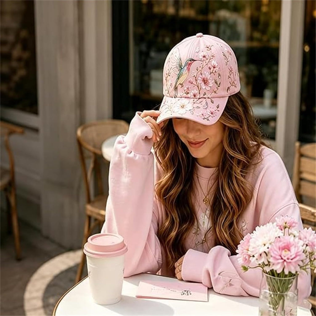Garden Morning Cap For Women 2026 Limited Edition, Adjustable Baseball Cap With Honeybee Wildflower Botanical