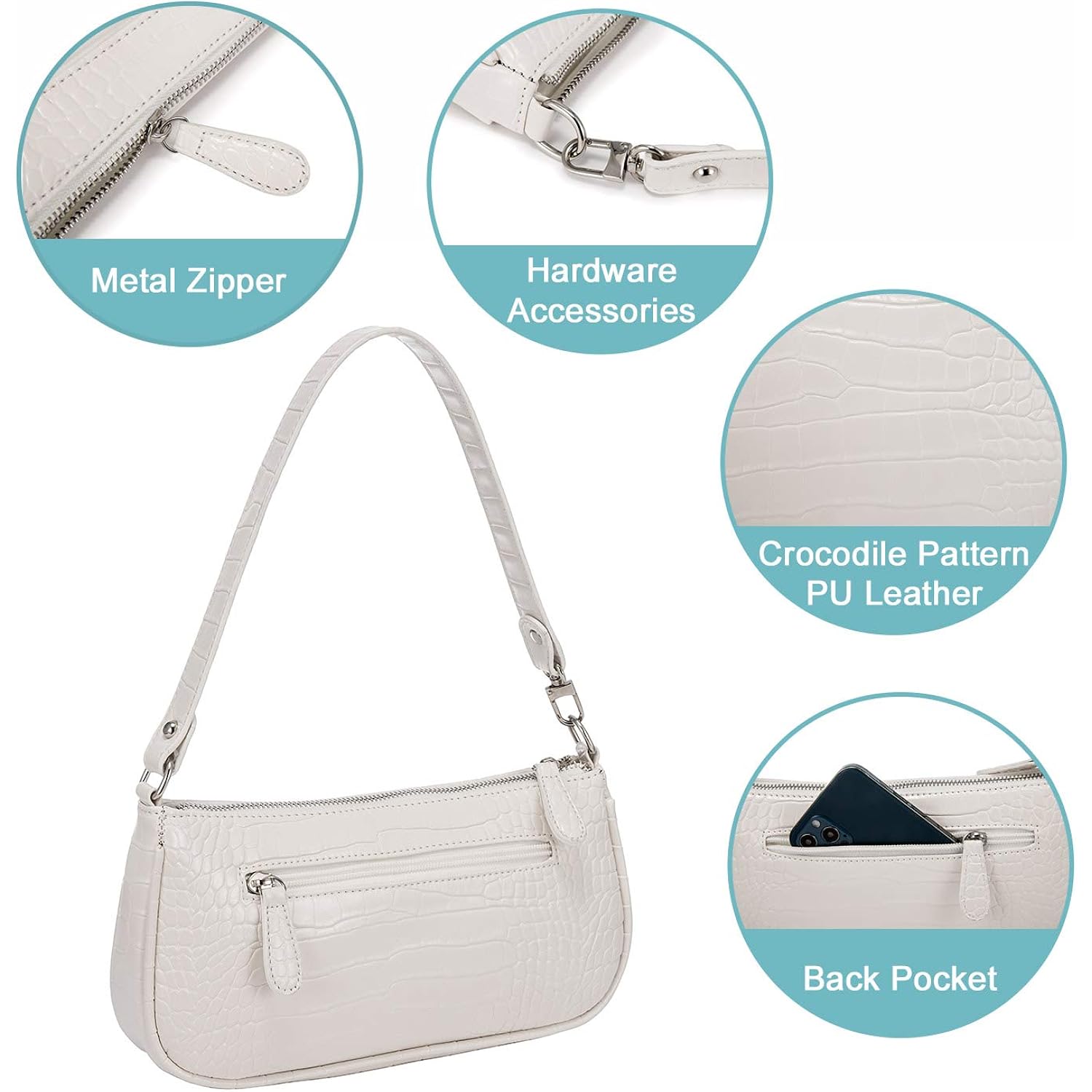Small Purse For Women, Retro Classic Tote Handbag Shoulder Bags Clutch Purse