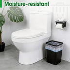 5 Pack Small Trash Can, Plastic Wastebaskets, 3.5 Gallon Small Garbage Can For Bathroom, Bedroom, Kitchen, Offices, Black