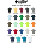 Next Level Apparel 6210 Men'S T-Shirts, Pack Of Unisex Cvc Cotton Blend Bulk Undershirt – Custom Color Set Remera Para Hombre