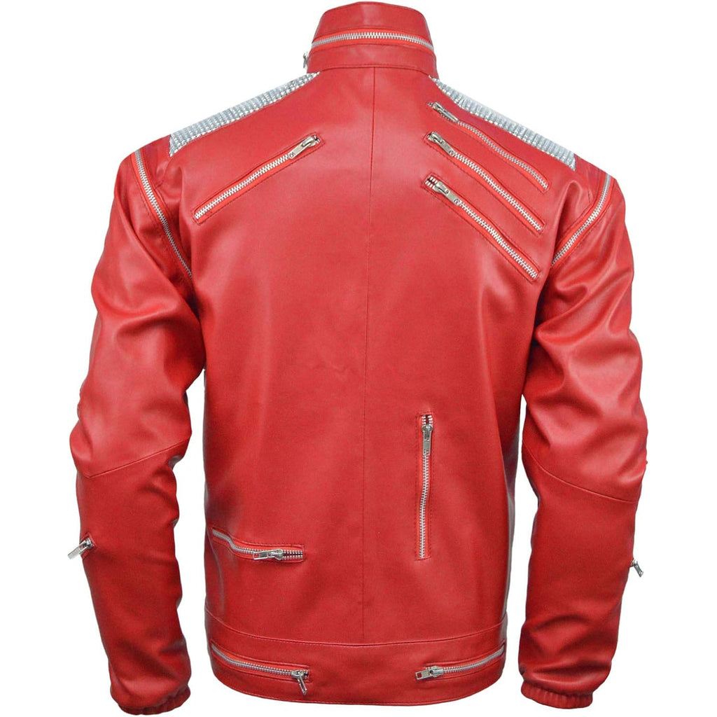 Beat-It Jacket - Red - Faux Leather