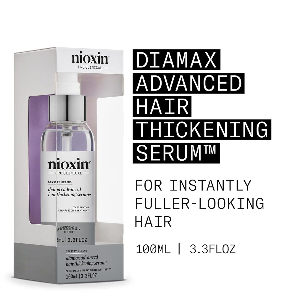 Nioxin Hair Thickening Serum | Night Density Rescue Serum | Density Defend Diamax Advanced | For Thicker, Fuller-Looking Hair | Against Breakage