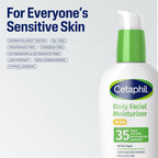 Cetaphil Face Moisturizer, Daily Oil Free Facial Moisturizer With Spf 35, For Dry Or Oily Combination Sensitive Skin, Fragrance Free Face Lotion