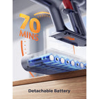 Cordless Vacuum Cleaner, 650W 55Kpa 70Mins Vacuum Cleaners For Home With Auto Mode/Led Display, Self-Standing Cordless Stick Vacuum Lightweight,Rechargeable Cordless Vacuum For Pet Hair/Carpet/Floors
