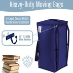 Veno 8 Pack Heavy Duty Moving Bags With Backpack Straps, Zippers & Handles, Extra Large Packing Bags For College Dorm Essentials, Moving Supplies Alternative To Cardboard Moving Boxes