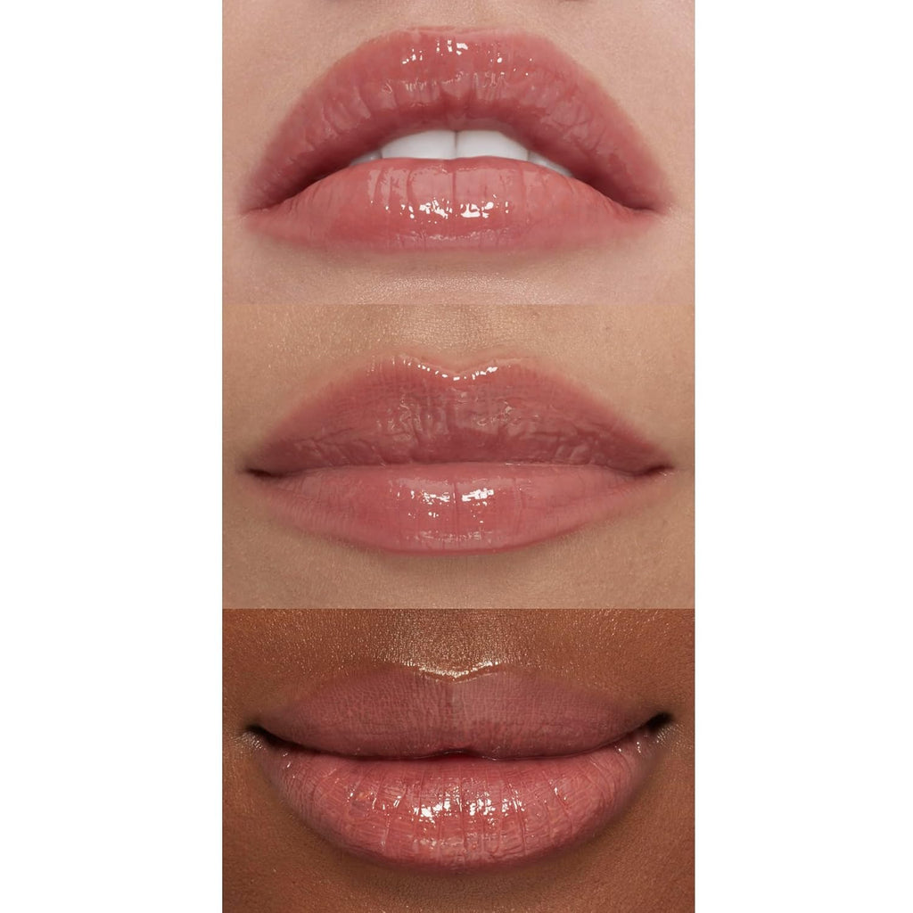 e.l.f. Lip Plumping Gloss, High-Shine Sheer Color, Hydrates & Creates Fuller Lips With Vitamin E, Vegan & Cruelty-Free, Mocha Twist, 0.1 Fl Oz