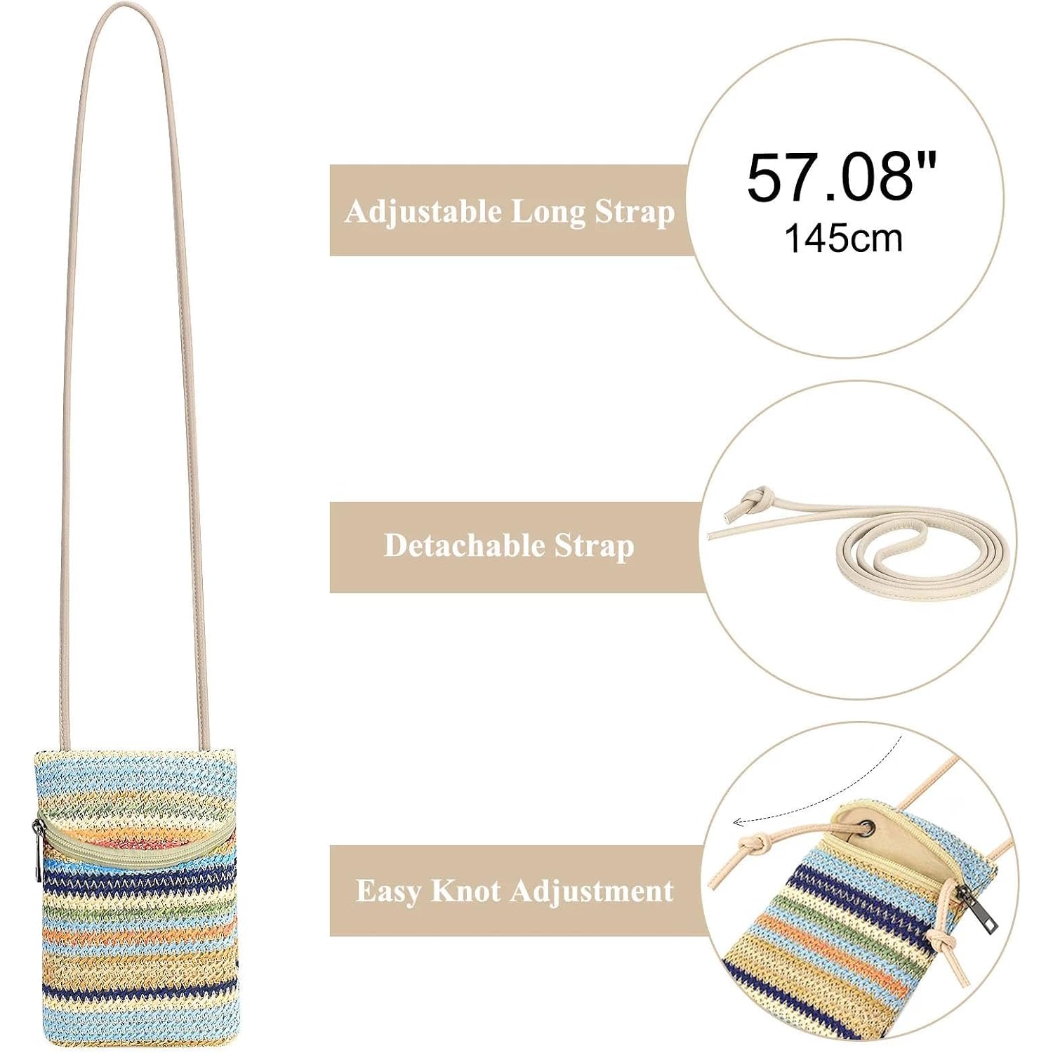 Small Crossbody Women Cell Phone Purse Wallet Bag With Shoulder Strap