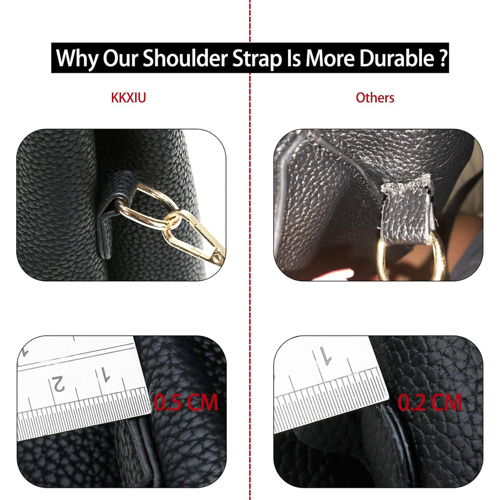 KKXIU 3 Zippered Compartments Purses and Handbags for Women Top Handle Satchel Shoulder Ladies Bags
