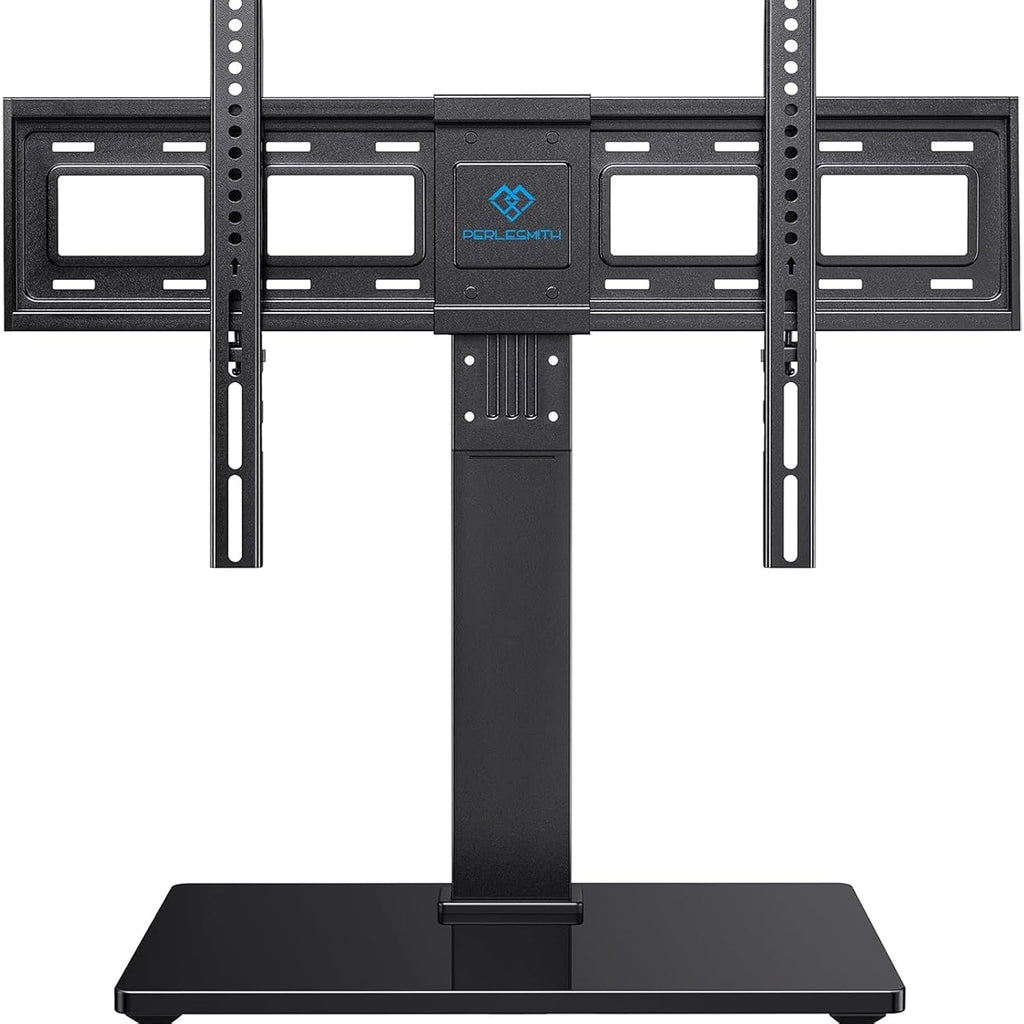 Perlesmith Universal Swivel Tv Stand Legs For 37-75 78 Inch Tvs, Height Adjustable Tabletop Mount Holds Up To 99Lbs, Table Television Stands For Livingroom & Bedroom, Universal Vesa 600X400Mm, Pstvs13