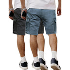 Hidkat Men'S Lightweight Cargo Shorts With Drawstring-Breathable,Comfy Casual Outdoor Shorts For Hiking Gym Workout