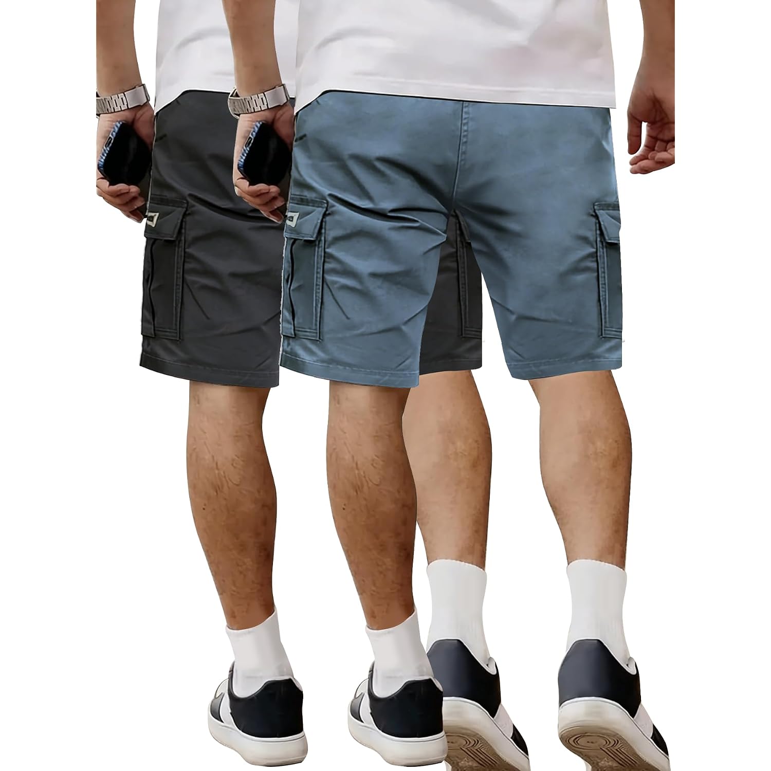 Hidkat Men'S Lightweight Cargo Shorts With Drawstring-Breathable,Comfy Casual Outdoor Shorts For Hiking Gym Workout