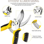 3 Pack Garden Pruning Shears Stainless Steel Blades Handheld Pruners Set With Gardening Gloves
