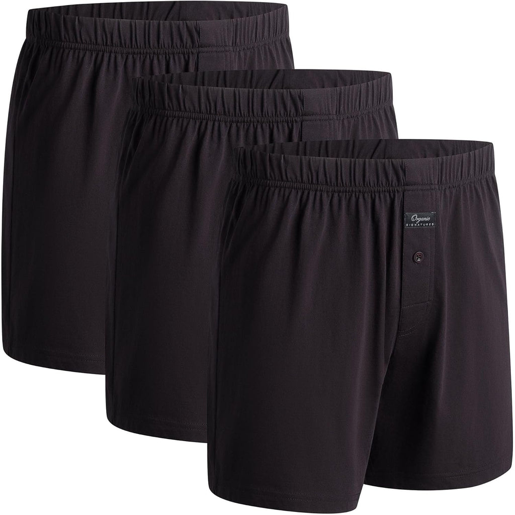 Organic Signatures 100% Cotton Boxers Soft Waistband