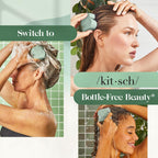 Kitsch Rosemary & Biotin Shampoo Bar - For Hair Growth, Strengthening, Thickening & Volumizing Shampoo for Women and Men - Free of Parabens, Sulfates & Silicones - Made in USA, 3.2 oz