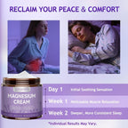 Magnesium Moisturizing Cream For Muscle Relief, Sleep Support And Stress Relief, Fast-Absorbing Formula,Skin Friendly,Lightly Scented