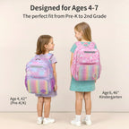 Kids Backpack For Girls Kindergarten - 15 Inch School Bag | For Prek-2Nd Grade Kids Ages 4-7, Fits Folders, Insulated Pocket For Lunch And Snacks, Comfy Padded Straps, Pink Unicorn