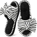 Ultraideas Womens Indoor Outdoor Slippers, Memory Foam Open Toe Cute House Shoes For Bedroom With Bow Design, Gift For Women