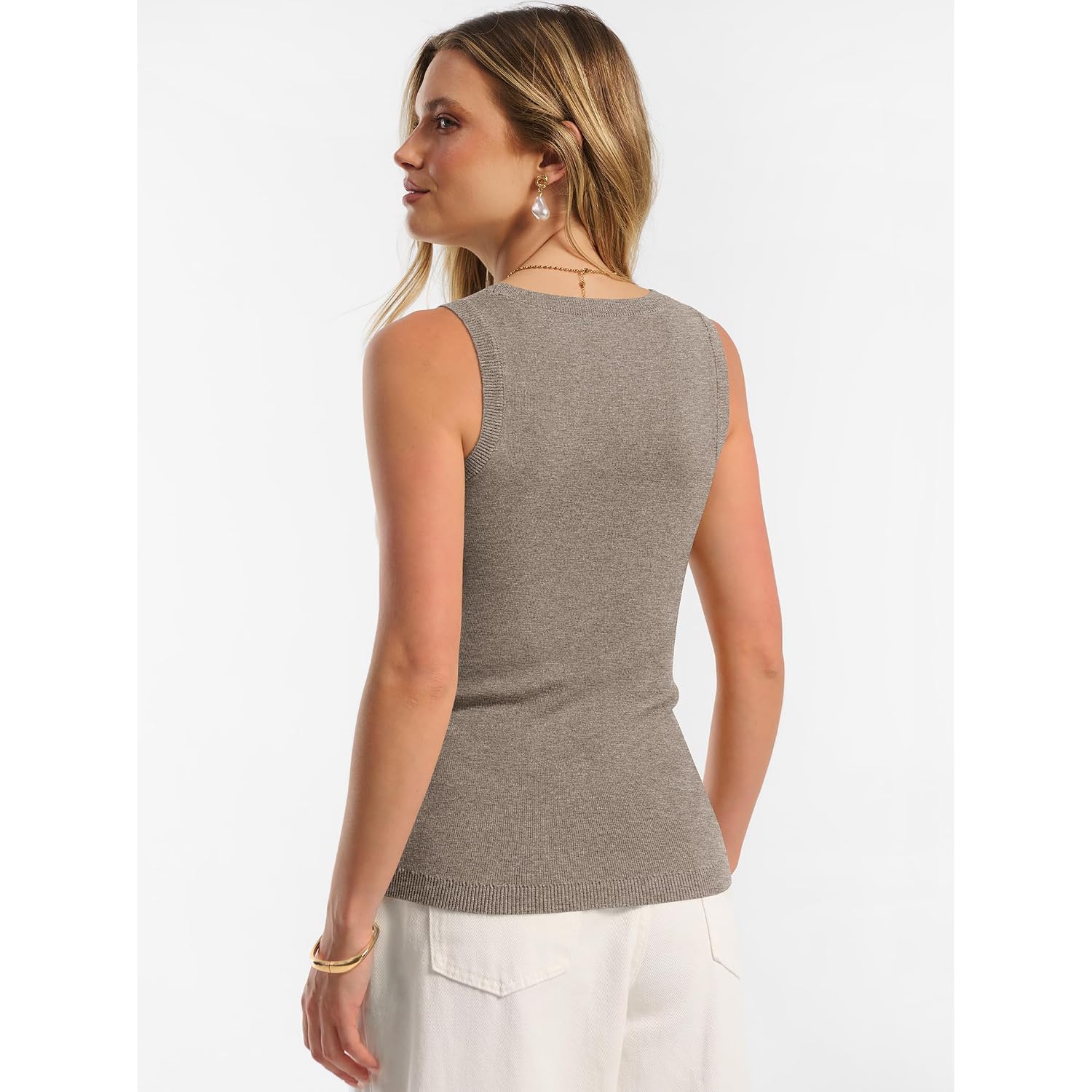 ANRABESS Womens Wool Blend Tank Tops Sweaters Sleeveless Soft Fitted Business Casual Sweater Shirts 2026 Summer Clothes