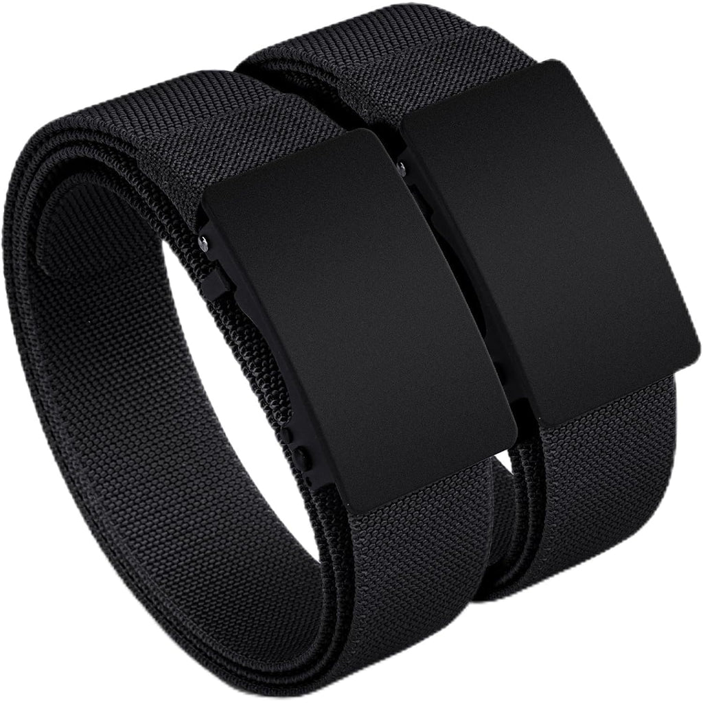 2-Pack 1.5" Stretch Ratchet Belt For Men, Trim To Fit