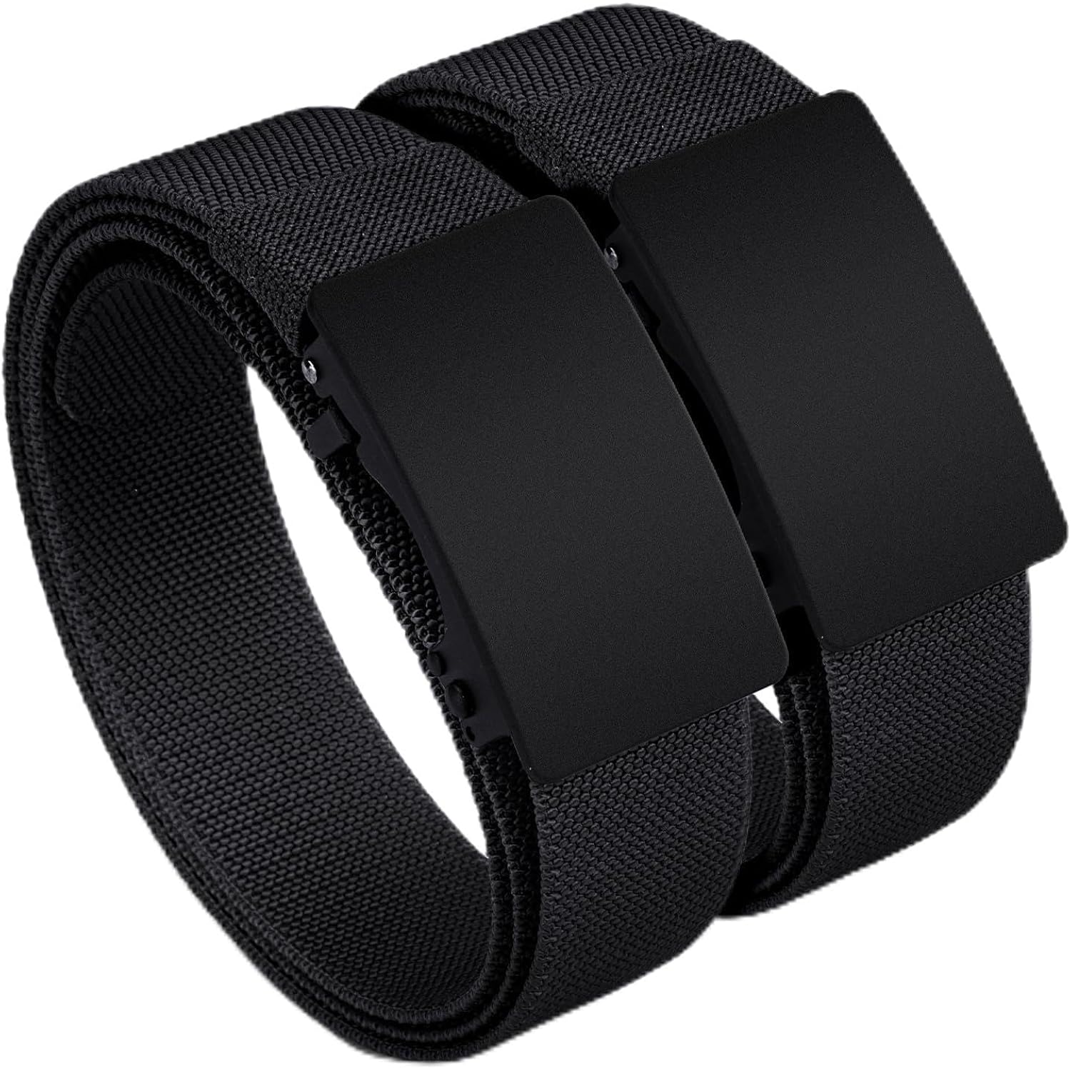 2-Pack 1.5" Stretch Ratchet Belt For Men, Trim To Fit