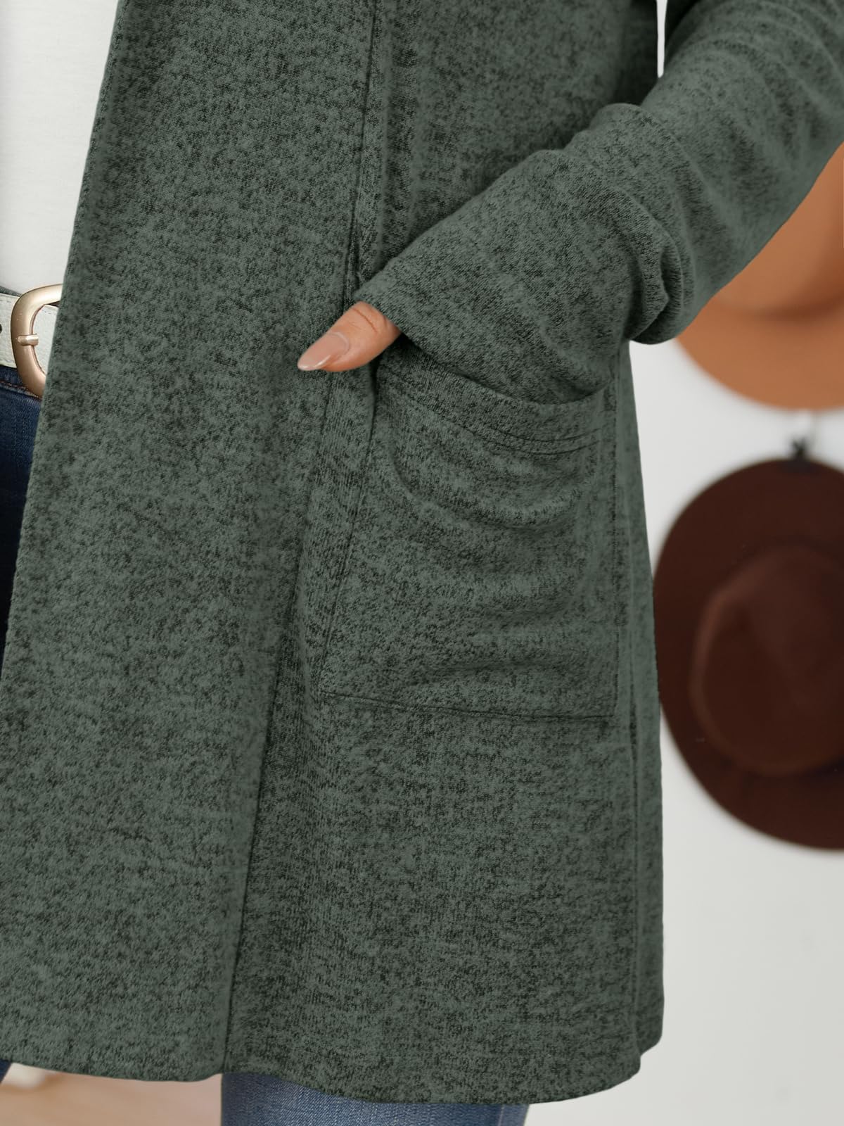 LILLUSORY Cardigan for Women Lightweight Cardigans Fall Fashion Outfits | Open Front Long Cardigan with Pockets, Business Casual Travel Outfits