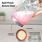 Ball Regular Mouth Mason Jars 16 Oz. (12 Pack) - Pint Size Jars With Airtight Lids And Bands For Canning, Fermenting, Pickling, Meal Prep Or Diy Decors And Projects Bundled With Peaknip Jar Opener