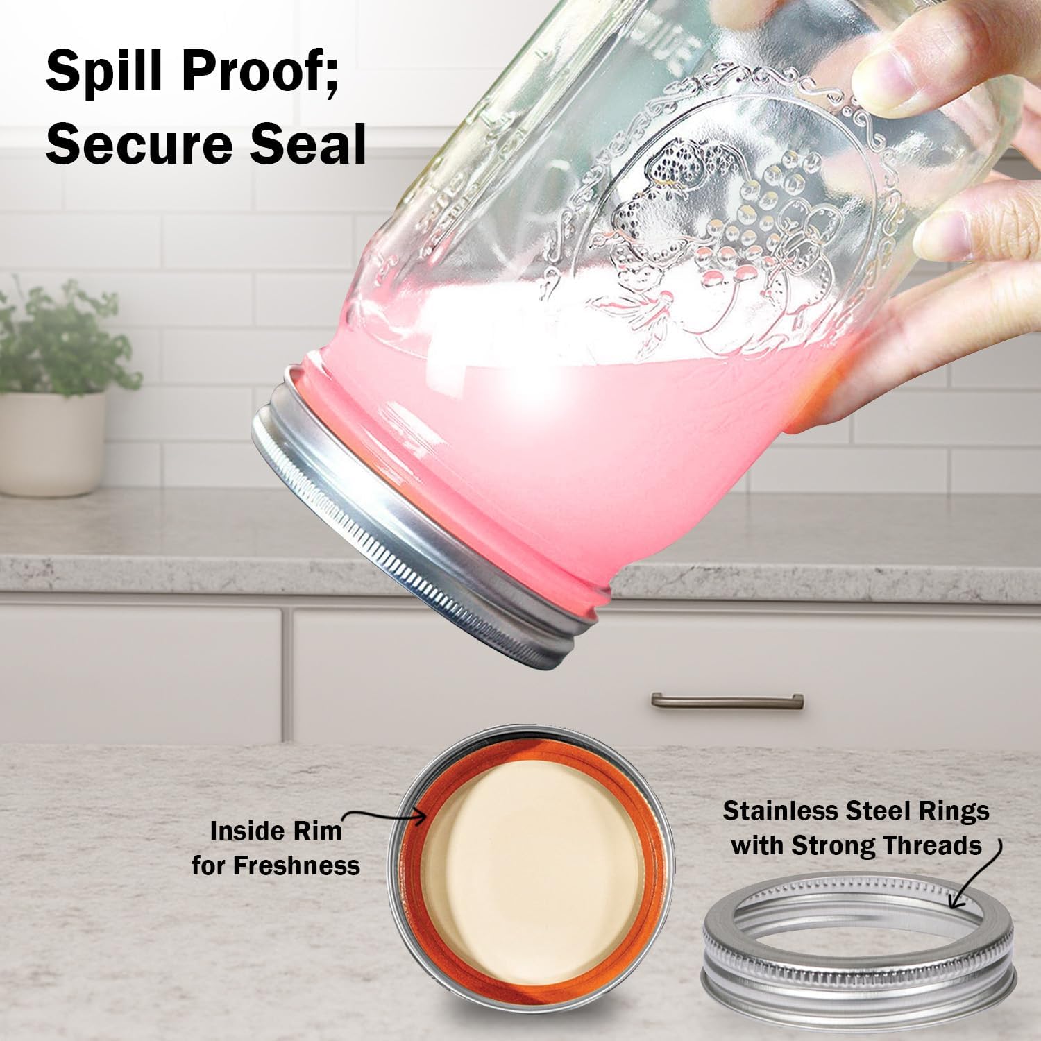 Ball Regular Mouth Mason Jars 16 Oz. (12 Pack) - Pint Size Jars With Airtight Lids And Bands For Canning, Fermenting, Pickling, Meal Prep Or Diy Decors And Projects Bundled With Peaknip Jar Opener