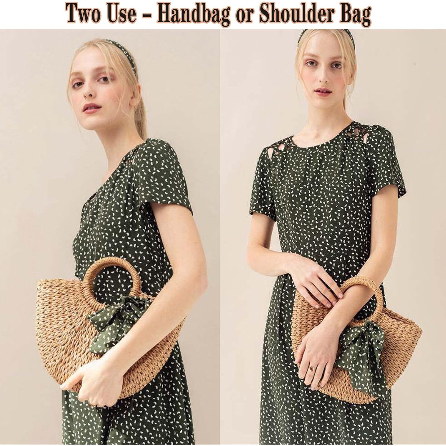 Straw Shoulder Bag For Women Woven Purse Beach Envelope Clutch Straws Wallet | Straw