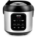 Aroma Digital Rice Cooker, 4-Cup (Uncooked) / 8-Cup (Cooked), 2 Qt, Steamer, Multicooker, Slow Cooker, Oatmeal Cooker, Auto Keep Warm, Stainless Steel Exterior