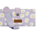 Montana West X Wrangler Wristlet Wallet Purple Daisy Floral Wallet, Card Cases & Money Organizers Large Capacity Bifold Wallets Ladies Female Travel Clutch Wallets with ID Window