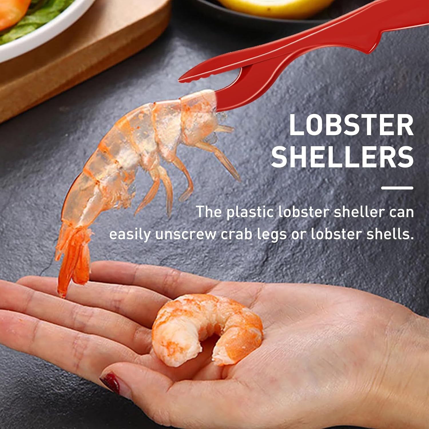 10 Pcs Seafood Tools Set Includes Crab Lobster Crackers, Stainless Steel Crab Forks/Picks, Lobster Shellers And Seafood Scissors, Nut Cracker Set For Crab Leg Crackers Tool