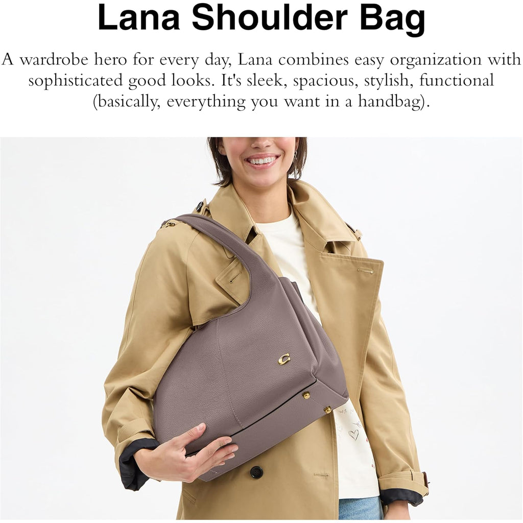 Coach Polished Pebble Leather Lana Shoulder Bag