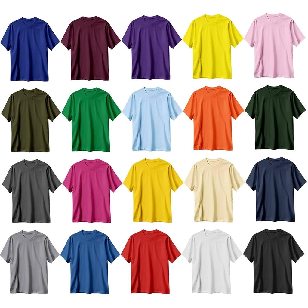 Custom T Shirts For Men Women Made In Usa Bulk Customized Shirt Text/Photo Front Back Print Personalized Cotton T-Shirts