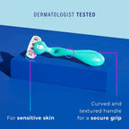 Schick Hydro Silk Sensitive Razor Blade Refills, 6 Count | 5-Blade Sensitive Skin Razors for Women | Womens Razor Refills for Sensitive Skin