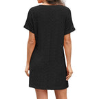 Swimsuit Cover Up Eyelet Short Sleeve Summer Dresses For Women Twisted Beach Vacation Clothes